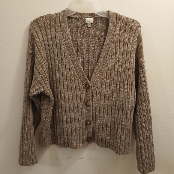 EUC A New Day Cardigan Sweater Women's Size XL Knitted Brown Earth Tones Fall - Picture 1 of 5